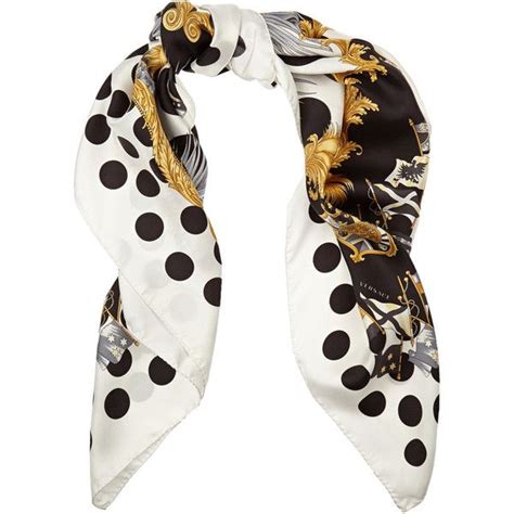 black versace scarf|Versace printed silk scarf.